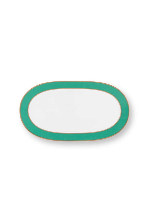 Chique verde platou oval mic [4]