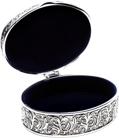 Cutie bijuterii argintata ovala [2]