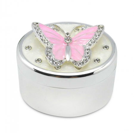 COPII - Cutie bijuterii fluture roz