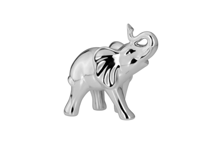 OBIECTE DECORATIVE - Decoratiune argintata Elefant