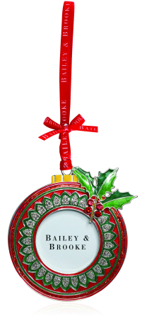 DECORATIUNI PENTRU CRĂCIUN - Decoratiune Craciun glob cu rama foto