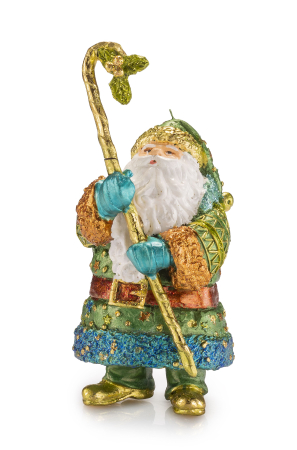 DECORATIUNI PENTRU CRĂCIUN - Decoratiune Craciun Mos verde cu toiag