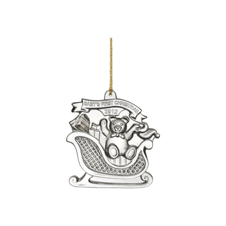 SALE - Decoratiune cristal Primul Craciun Ursulet 2012