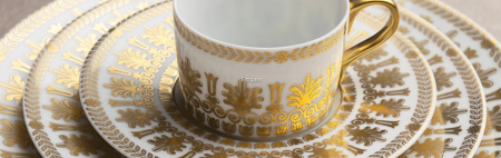SUB 2000 - Empire Gold ceasca si farfurie ceai