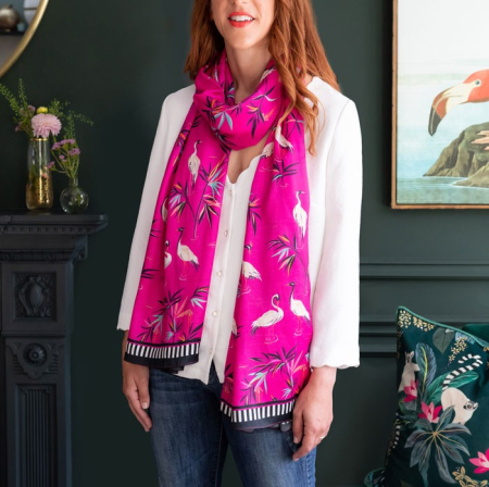 Esarfa vascoza 200x70cm Pink [3]