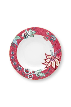 8 MARTIE - Farfurie 21,5 cm FestivalFlowerRed