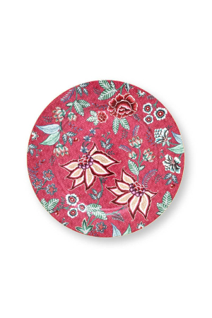 8 MARTIE - Farfurie 32 cm FestivalFlowerRed