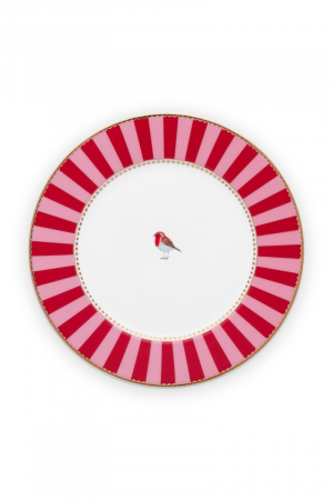 LOVE BIRDS - Farfurie Love Birds Stripe 17cm