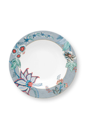 FLOWER FESTIVAL BLUE - Farfurie supa 21.5 cm FestivalFlowerBlue