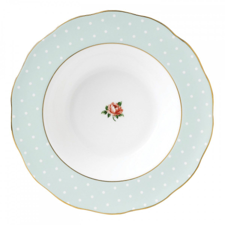 PORȚELAN - Farfurie supa 24 cm Polka Rose