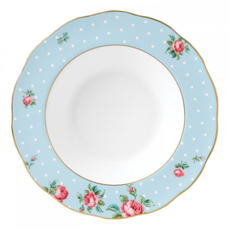ROYAL ALBERT - Farfurie supa Polka Blue 24 cm