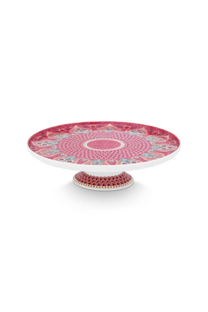 ACCESORII PENTRU MASĂ - Flower Festival Red suport tort cu picior.