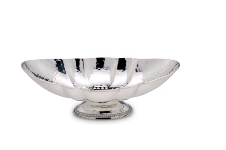OBIECTE DECORATIVE - Fructiera argintata ovala 25 cm