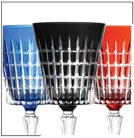 NUNTĂ - Giada Blue set 6 pahare vin rosu/apa