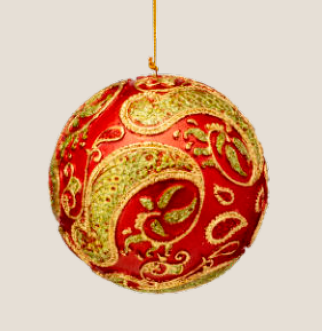 DECORAȚIUNI CRĂCIUN JASPER - Glob Craciun RedCitron