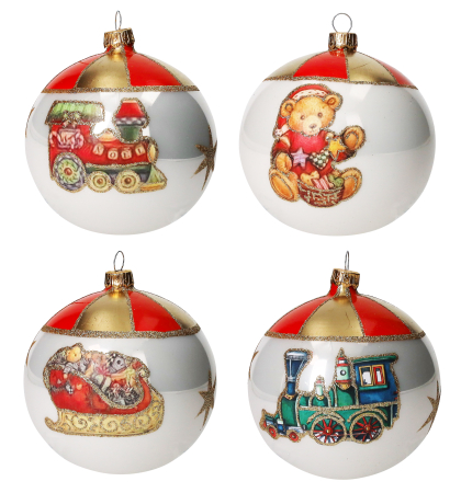 DECORATIUNI PENTRU CRĂCIUN - Glob pictat manual diverse modele