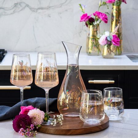 Gold Leaf set 2 pahare vin [2]