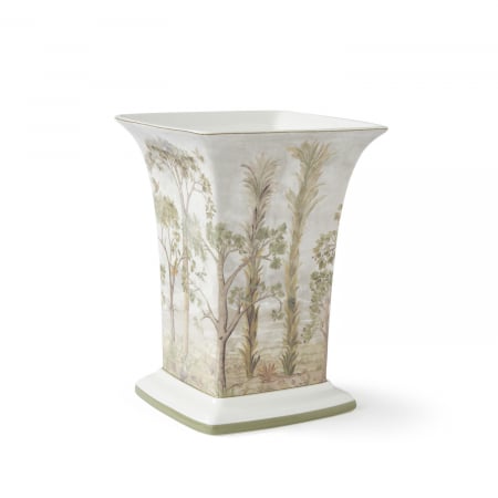 VAZE DECORATIVE - Kit Kemp vaza portelan inalta cu baza patrata