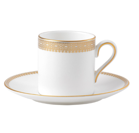 VERA WANG - Lace Gold Vera Wang ceasca cu farfurie espresso