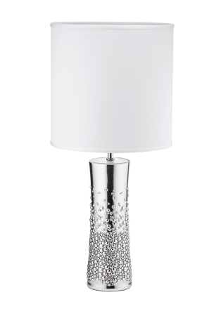 OBIECTE DECORATIVE - Lampa argintata H55 cm colectia Dew