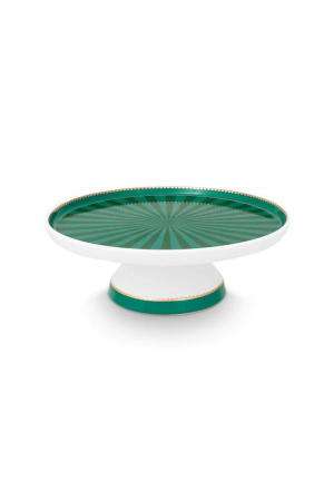 OCAZII - Love Birds Green suport tort cu picior 24 cm