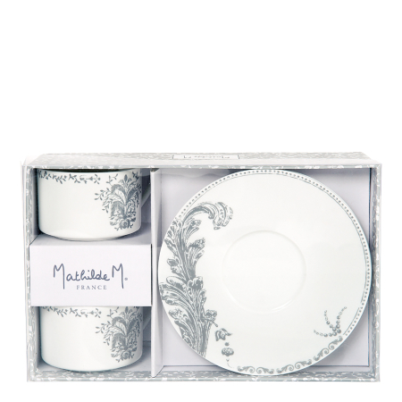 CESTI CU FARFURIOARA - Madame de Polignac set 2 cesti ceai