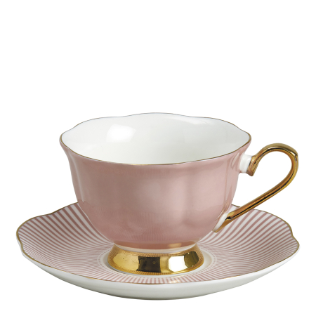8 MARTIE - Madame Récamier pink ceasca si farfurie ceai