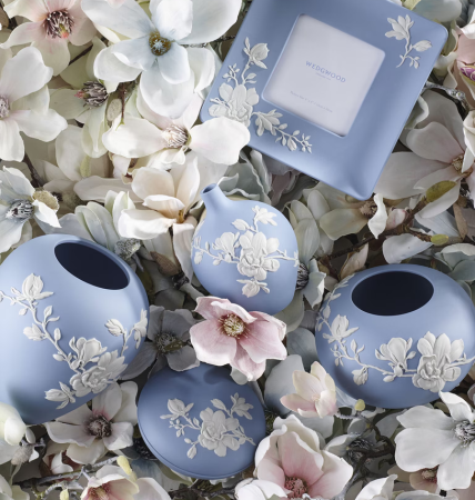 Magnolia Blossom vaza mica portelan jasper blue [7]