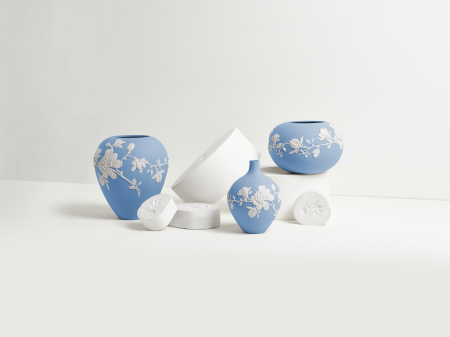 Magnolia Blossom vaza mica portelan jasper blue [9]