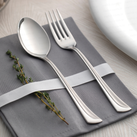 Maksi set tacamuri pentru 12 persoane, 89 piese otel inoxidabil sablate [3]