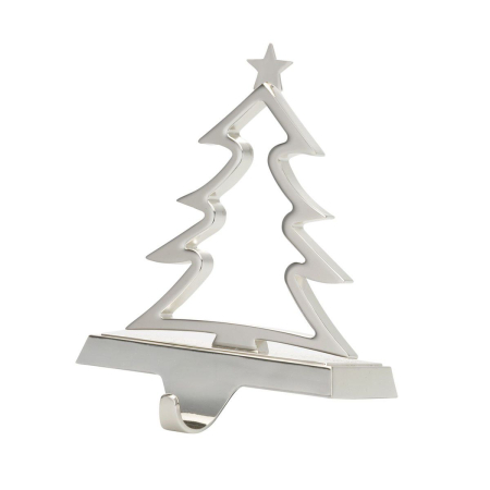 CADOURI - Ornament carlig decor bradut argintat 18cm
