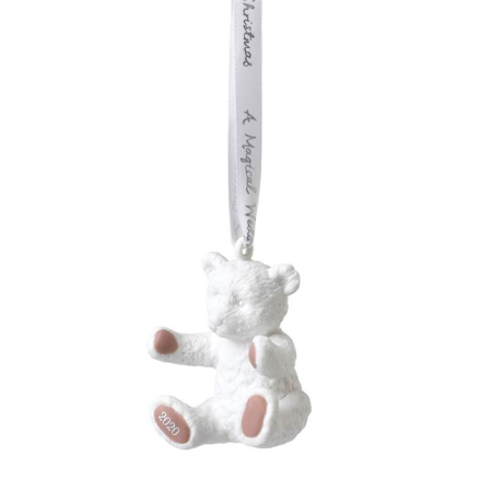 COPII - Ornament Craciun W "Christmas Baby's First Orn 2020 Pink" ursulet