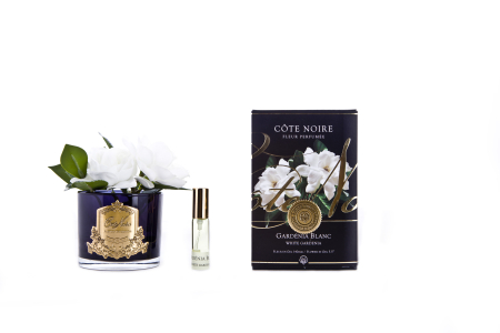 CORPORATE - Parfumant camera Double Gardenia Black cu aranjament floral si 1 rezerva parfum
