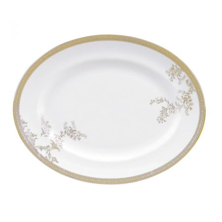 PLATOURI - Platou oval Lace Gold 39 cm