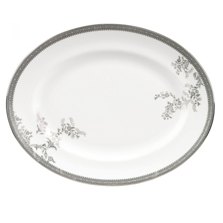 PLATOURI - Platou oval Lace Platinum 35 cm