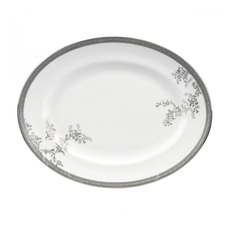 LACE PLATINUM - Platou oval Lace Platinum 39 cm