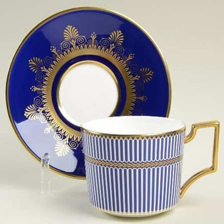 BRANDURI - Prestige Anthemion Blue farfurie ceai Iconic