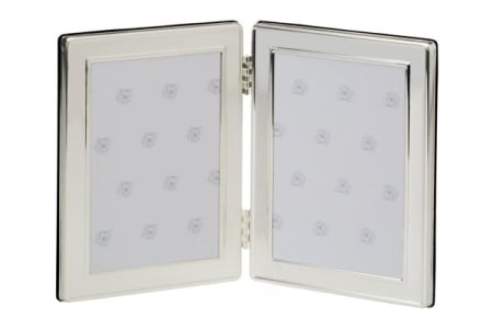 ACCESORII BIROU - Rama foto argintata neteda, dubla 9x13cm