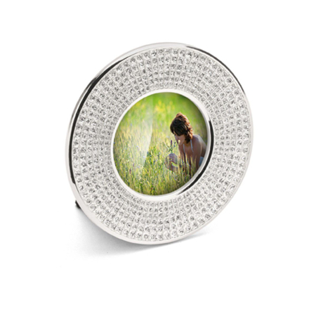 CHINELLI - Rama foto argintata rotunda Diamond