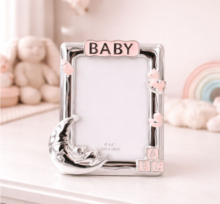 ARGINT - Rama Foto baby Roz