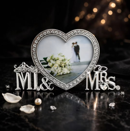 Rama Foto inima Mr&Mrs cu cristale [2]