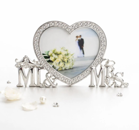 FEMEI - Rama Foto inima Mr&Mrs cu cristale