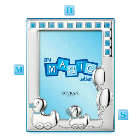 COPII - Rama foto ratuste cu sticker bleu 13x18 cm