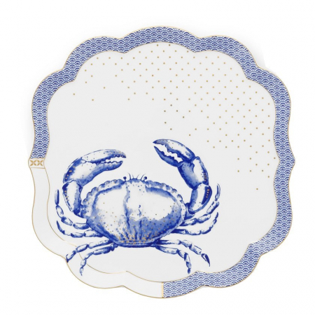 PLATOURI - Royal White tavita patrata 24x24cm