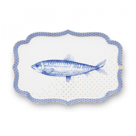 PLATOURI - Royal White tavita portelan peste 26x18cm