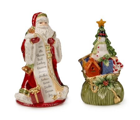ACCESORII PENTRU MASĂ - Sare si piper "Mos Craciun si Brad" Craciun