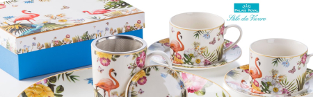 Set 2 cesti cafea portelan colectia Jungle [1]