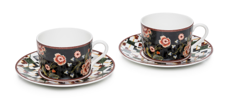 SET CEAI &AMP; DESERT - Ceasca ceai portelan colectia Tropical