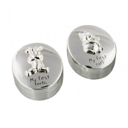 OBIECTE DECORATIVE - Set 2 cutiute argintate Disney
