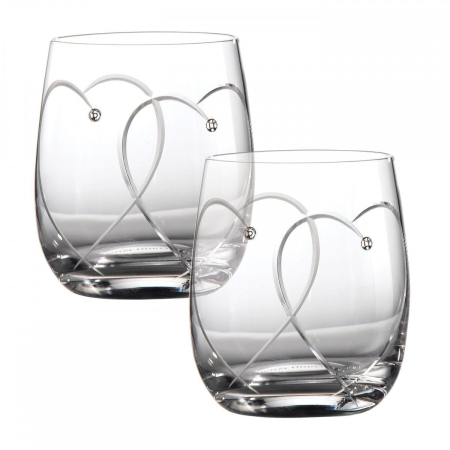 Set 2 pahare apa/suc/whisky cu inima [1]